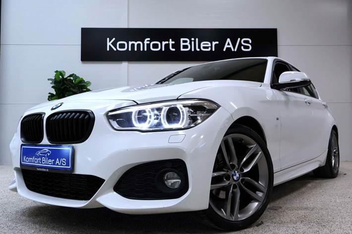 Hvid BMW 118d fra 2019