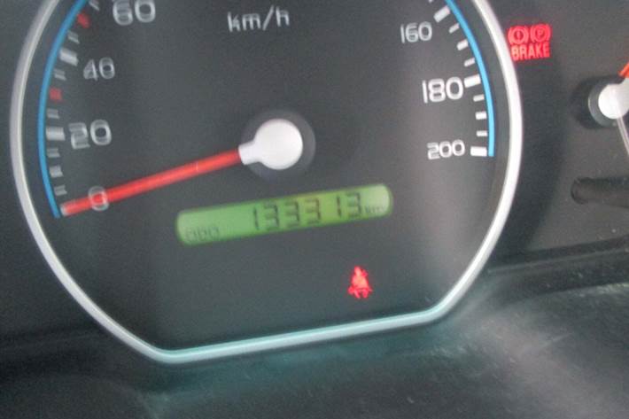 Blå Hyundai i10 fra 2008