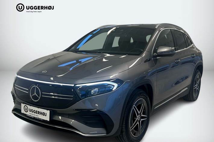 Grå Mercedes EQA250 fra 2021 set udefra
