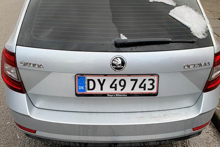 Sølv Skoda Octavia fra 2019