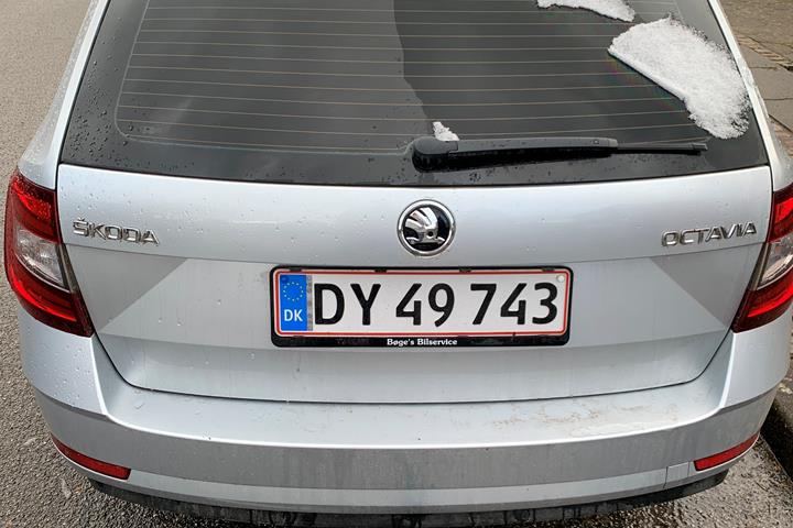 Sølv Skoda Octavia fra 2019