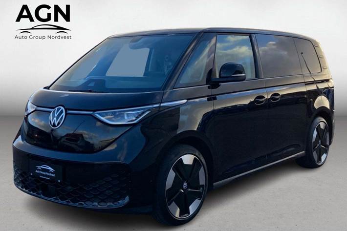 Sort VW ID.Buzz fra 2023 set udefra