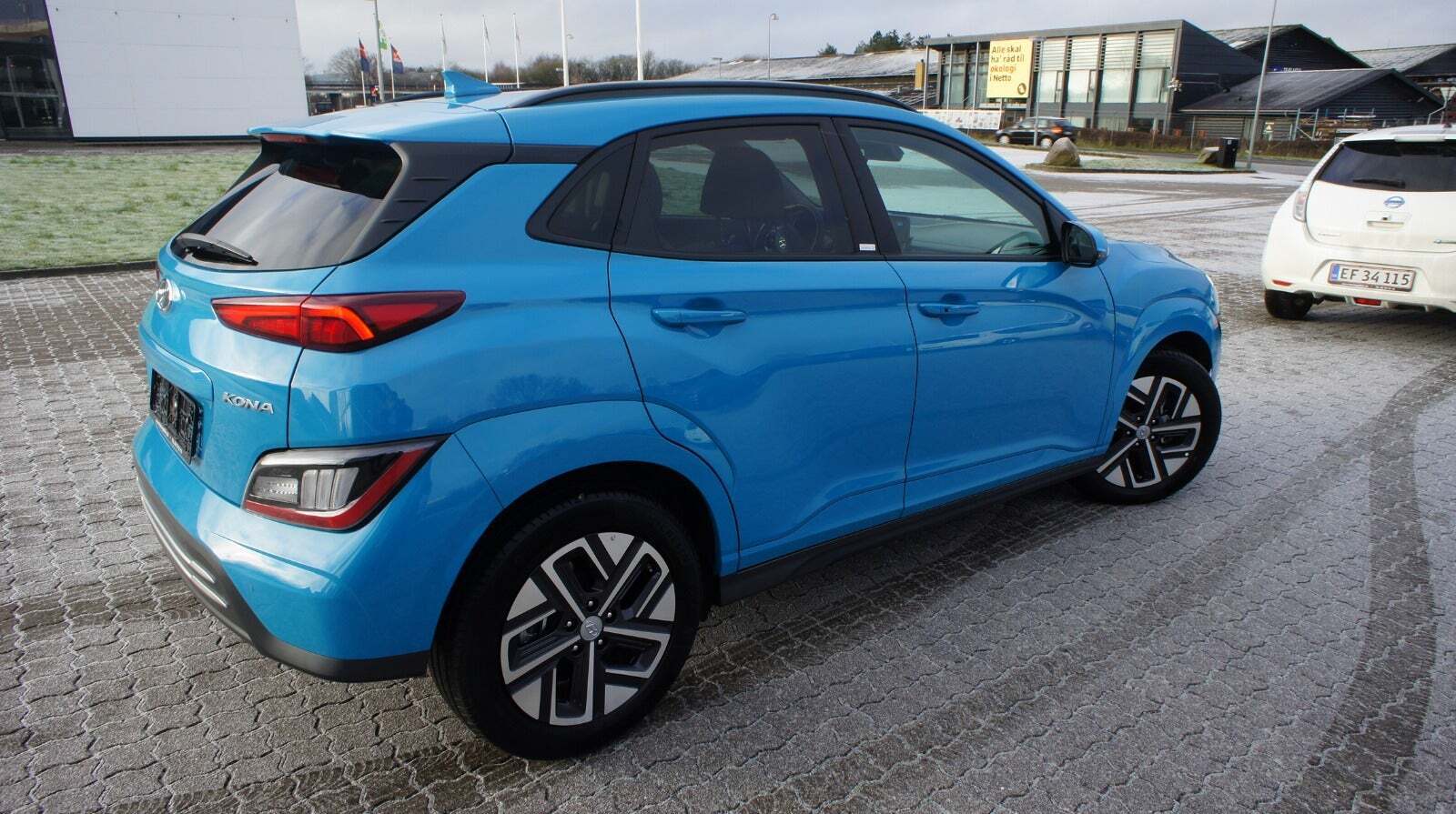 Blå Hyundai Kona fra 2020