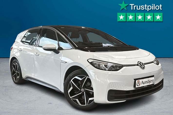 Hvid VW ID.3 fra 2021