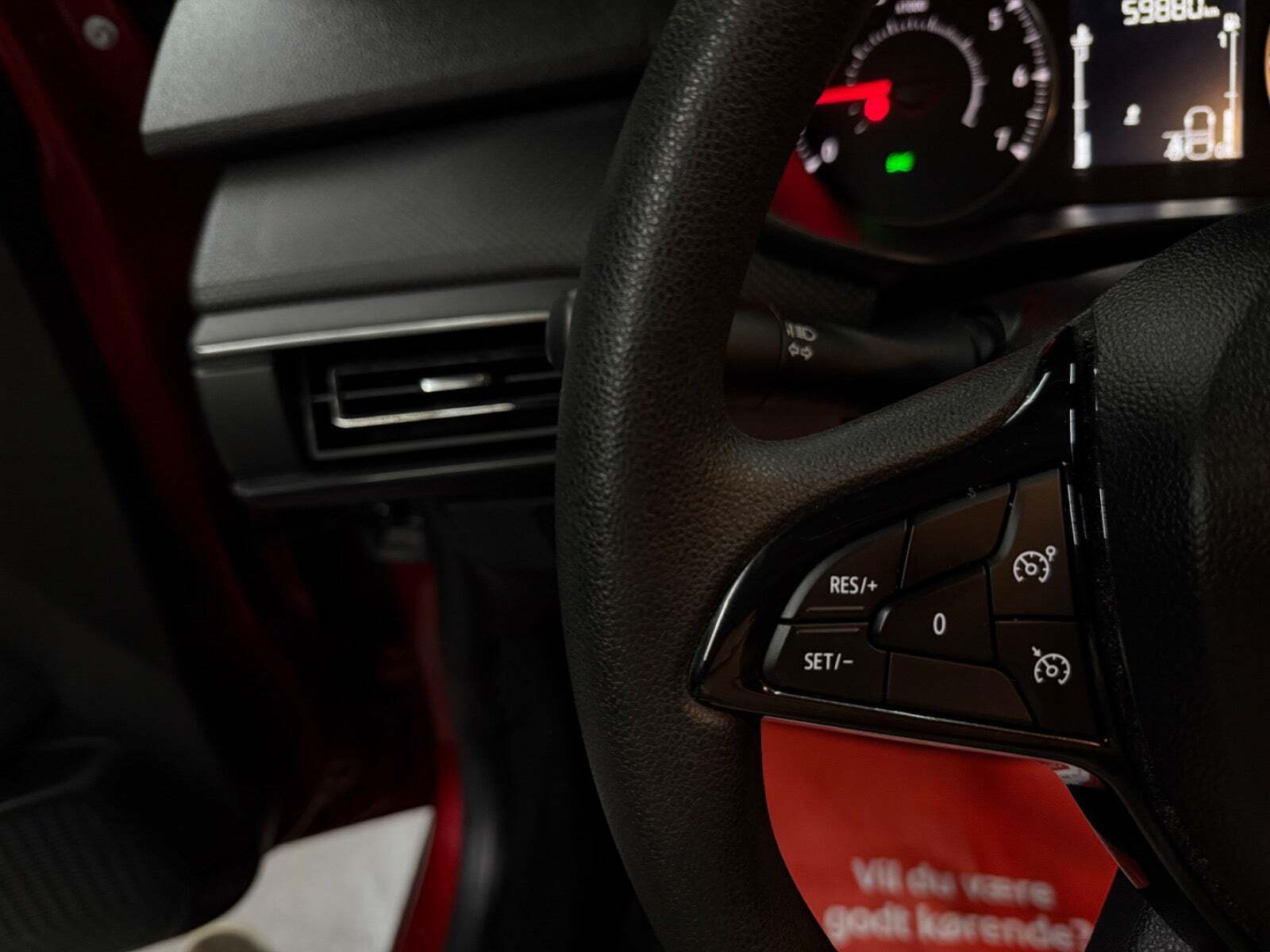 Rød Dacia Sandero fra 2021