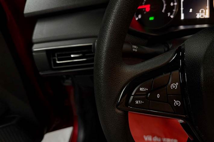 Rød Dacia Sandero fra 2021