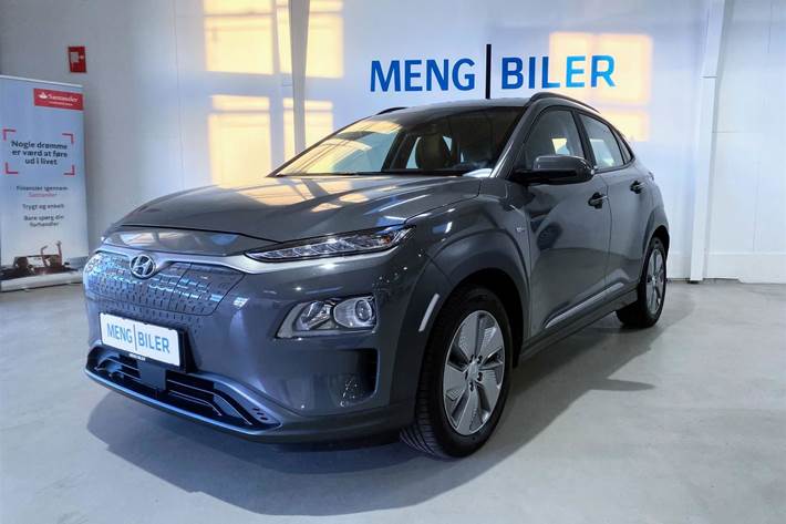 Grå Hyundai Kona fra 2020