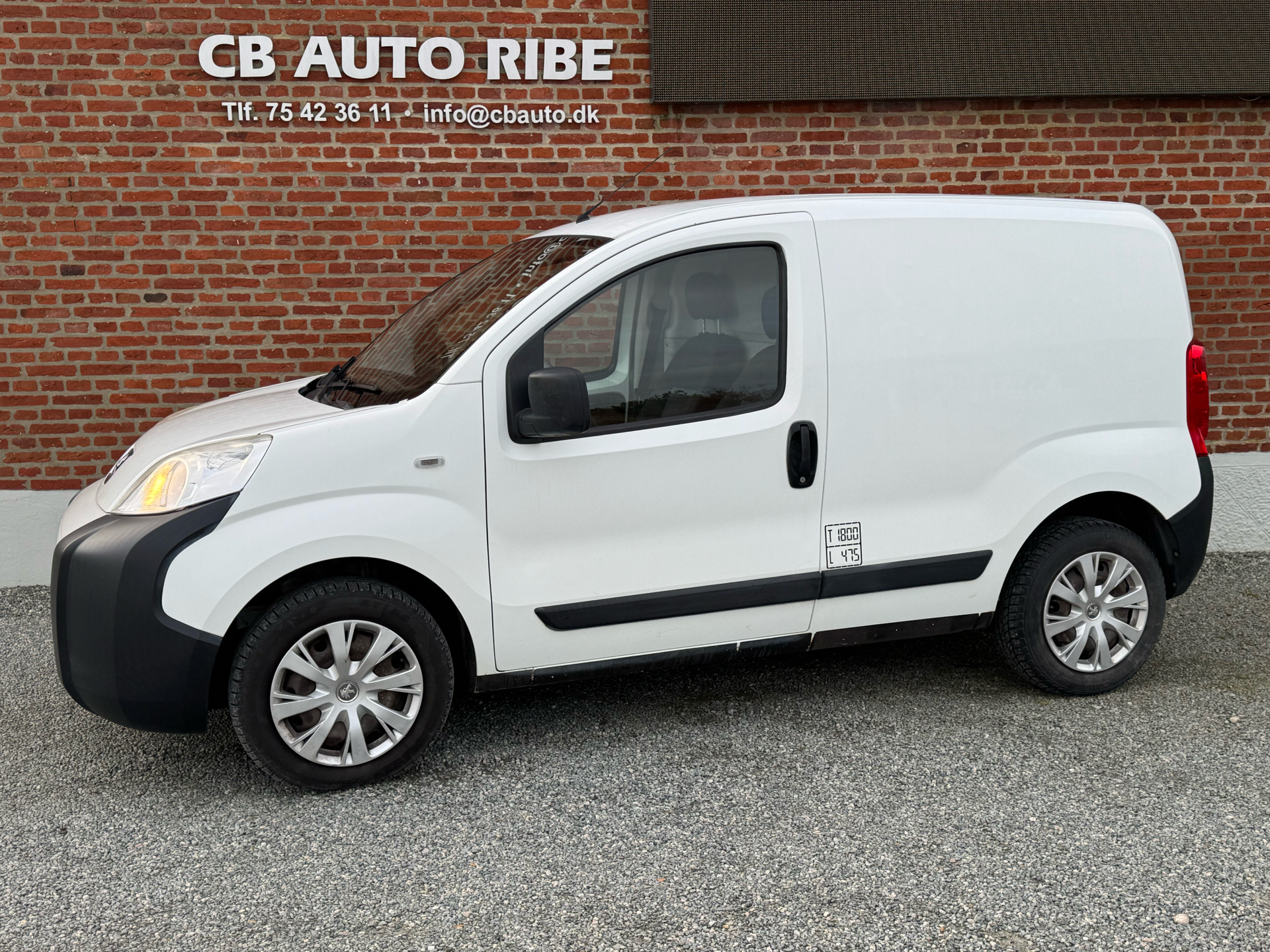 Hvid Peugeot Bipper fra 2016