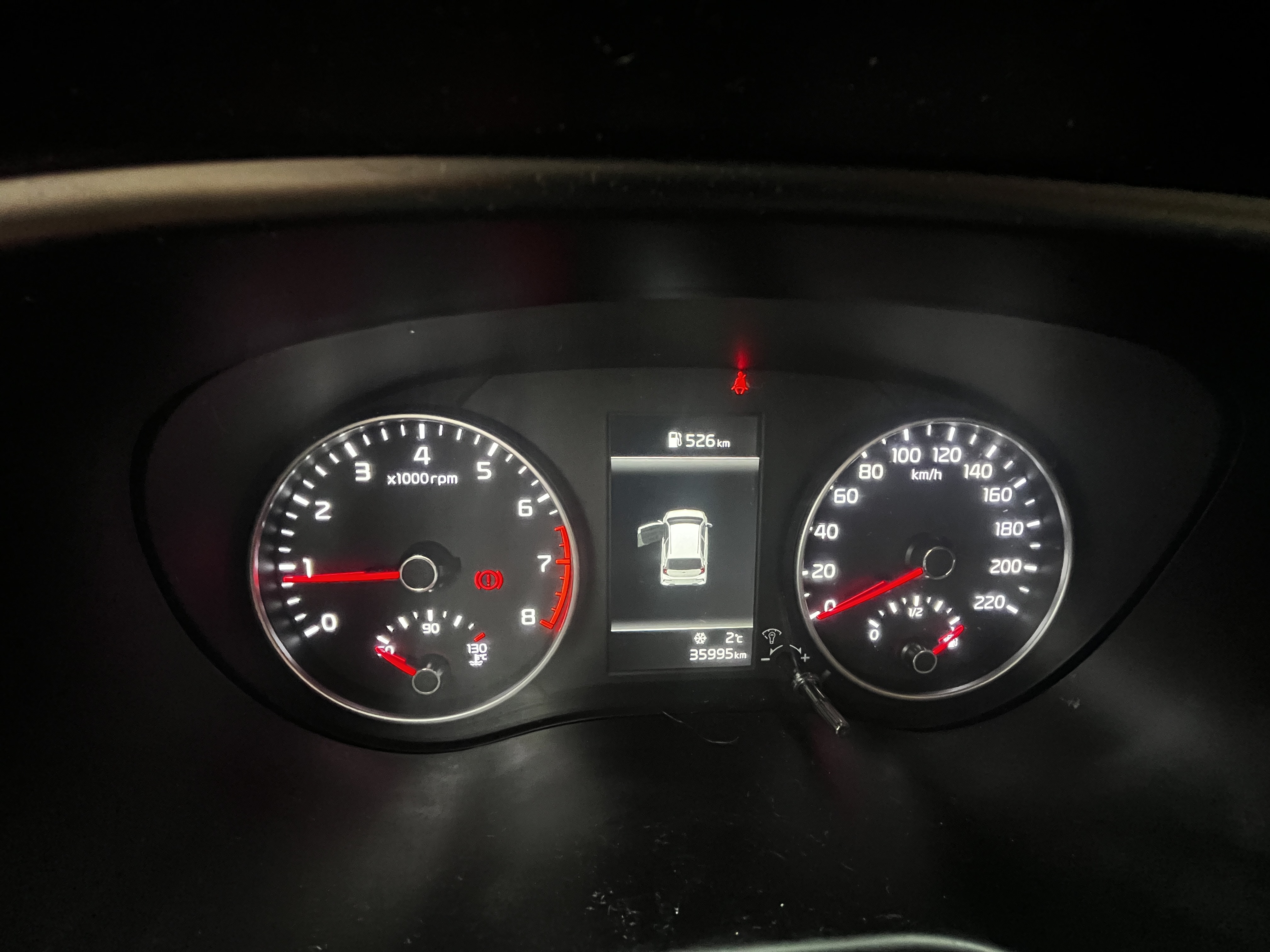 Rød Kia Picanto fra 2021