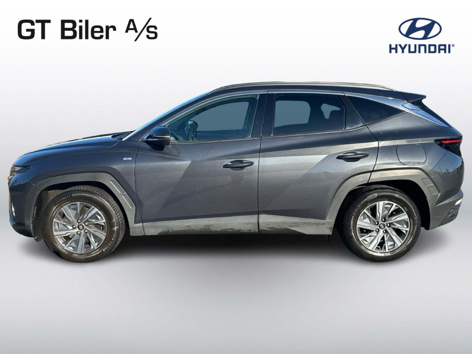 Grå Hyundai Tucson fra 2021