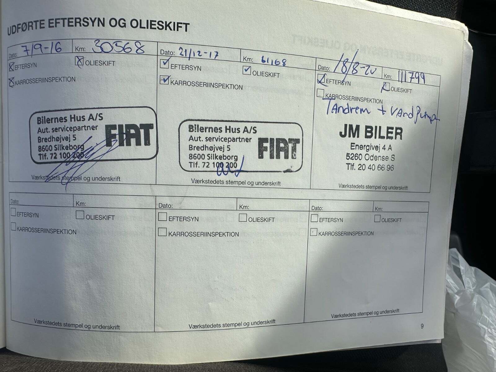 Grøn Fiat 500 fra 2014