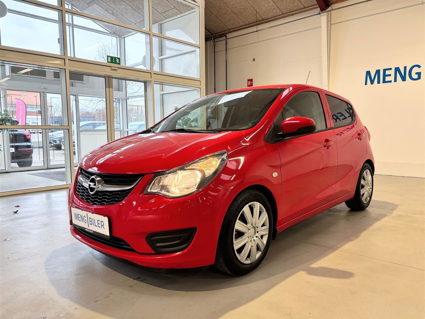 Rød Opel Karl fra 2015