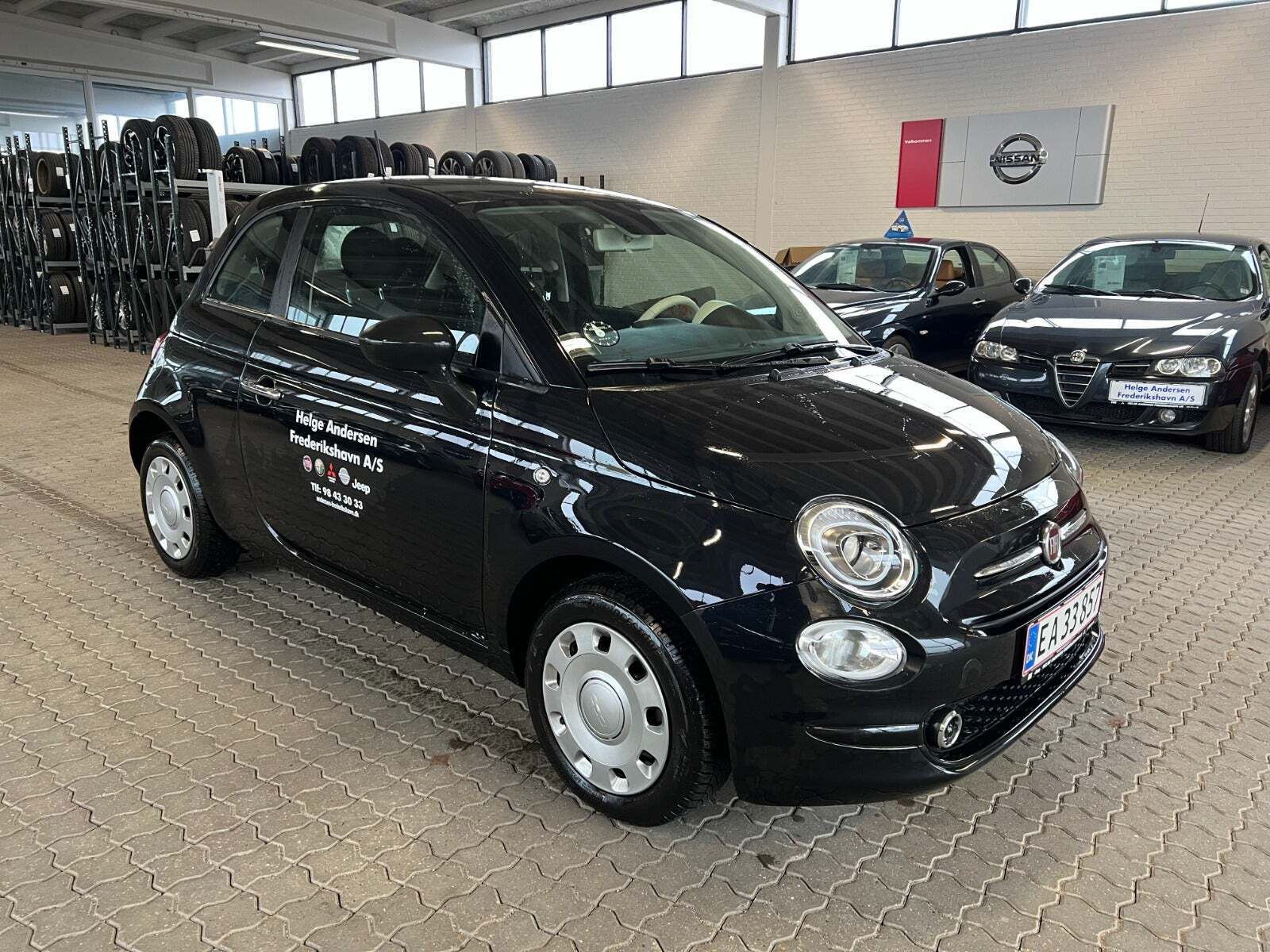 Sort Fiat 500 fra 2024