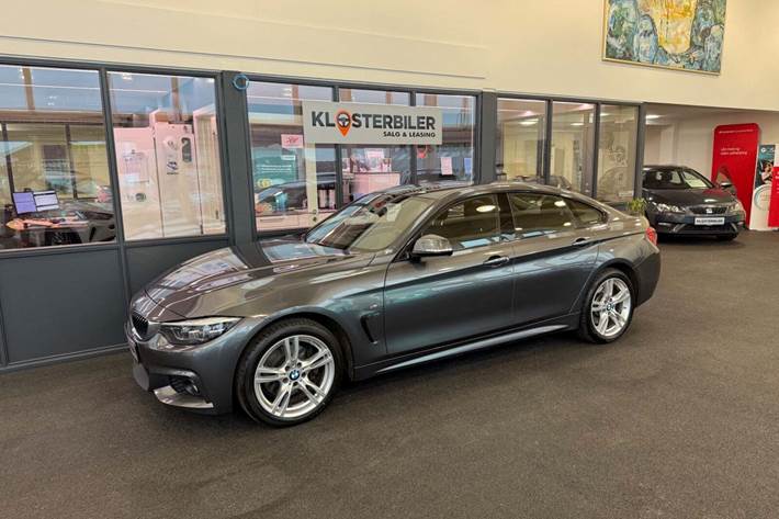 Grå BMW 430d fra 2017 set udefra