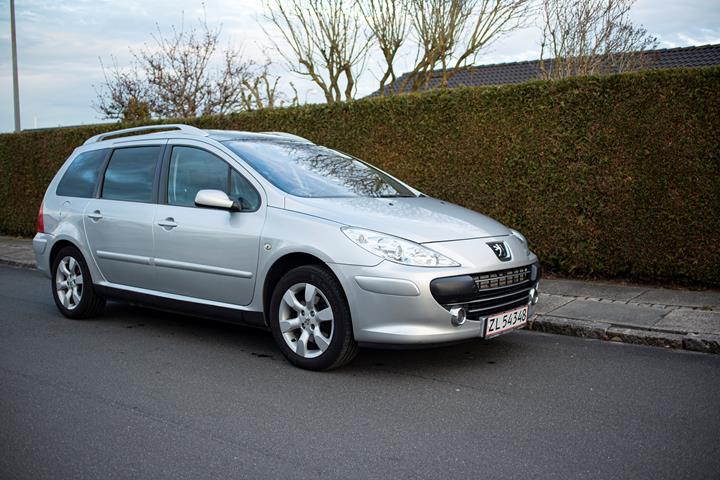 Sølv Peugeot 307 fra 2005