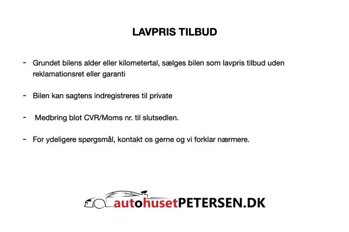 Blå VW Golf VII fra 2015