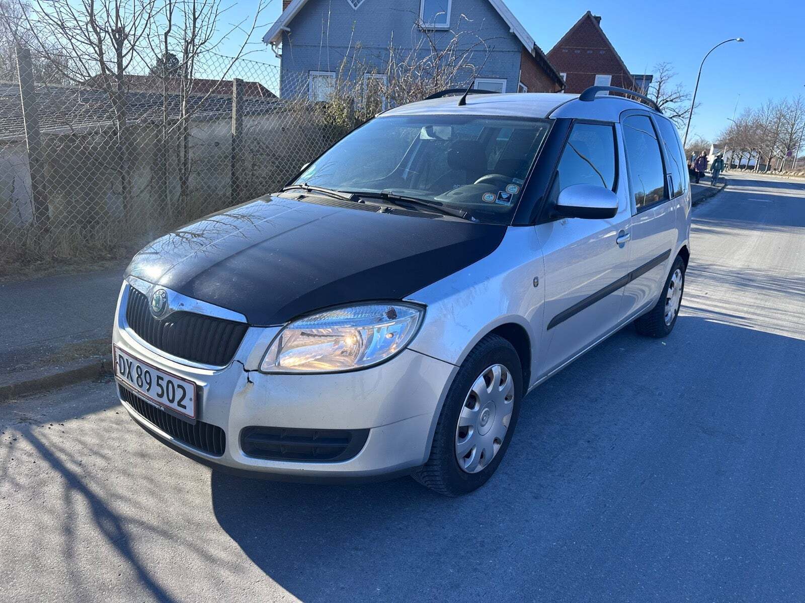 Grøn Skoda Roomster fra 2009