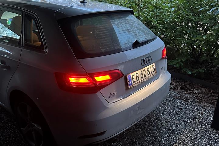 Hvid Audi A3 Sportback fra 2017
