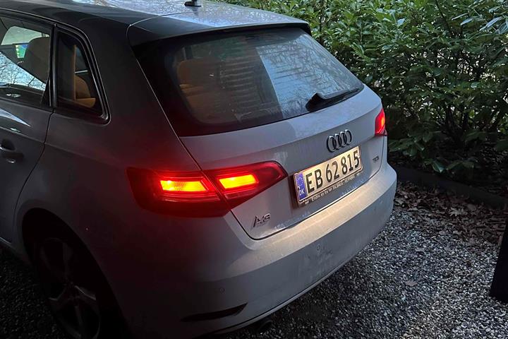 Hvid Audi A3 Sportback fra 2017