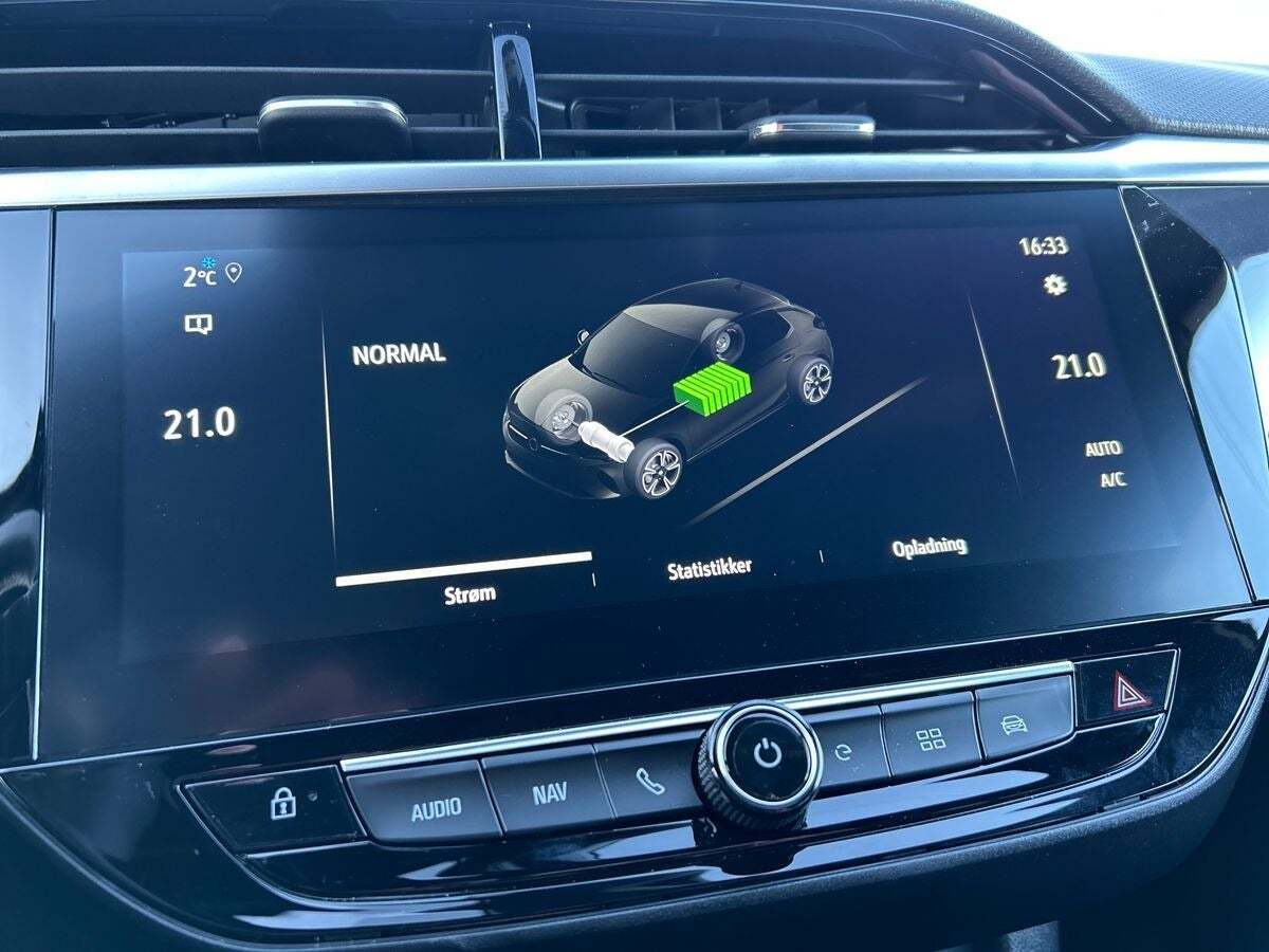 Rød Opel Corsa-e fra 2023