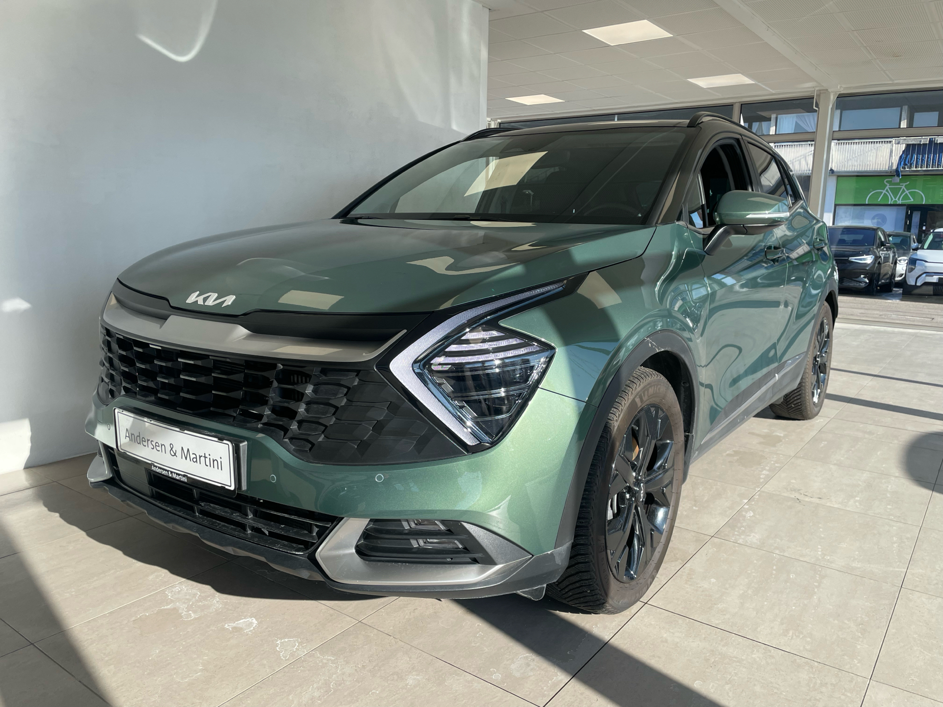 Grøn Kia Sportage fra 2022