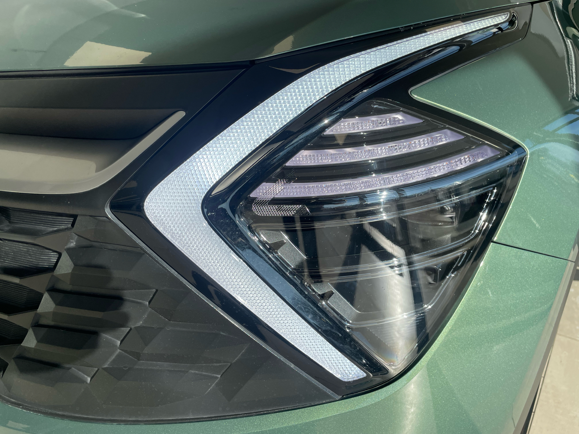 Grøn Kia Sportage fra 2022