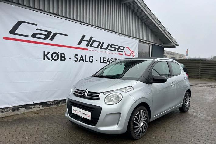 Sølv Citroën C1 fra 2019 set udefra