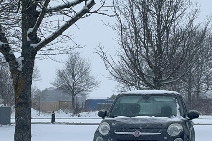 Grå Fiat 500L fra 2012