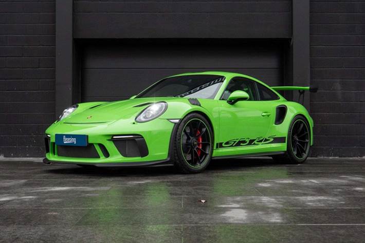 Grøn Porsche 911 GT3 RS fra 2019