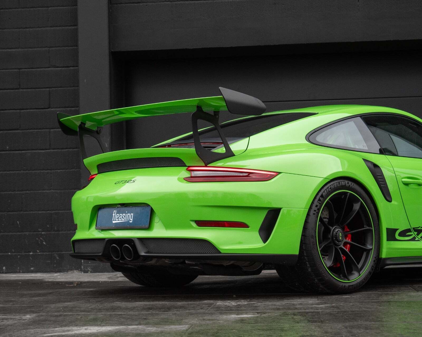 Grøn Porsche 911 GT3 RS fra 2019