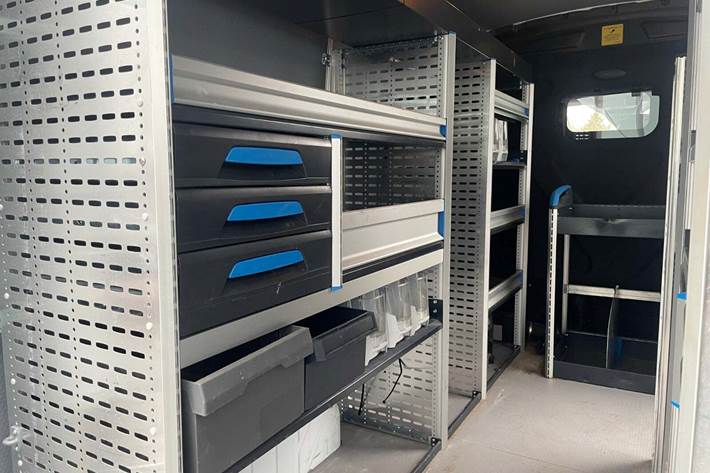 Hvid Ford Transit 350 L2 Van fra 2021