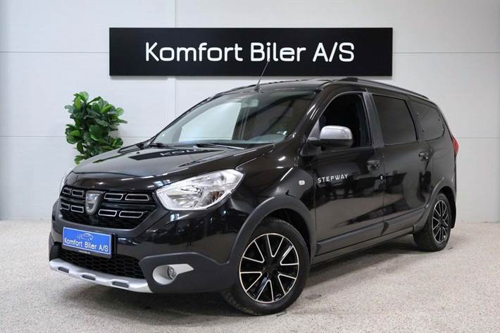 Sort Dacia Lodgy Stepway fra 2018 set udefra
