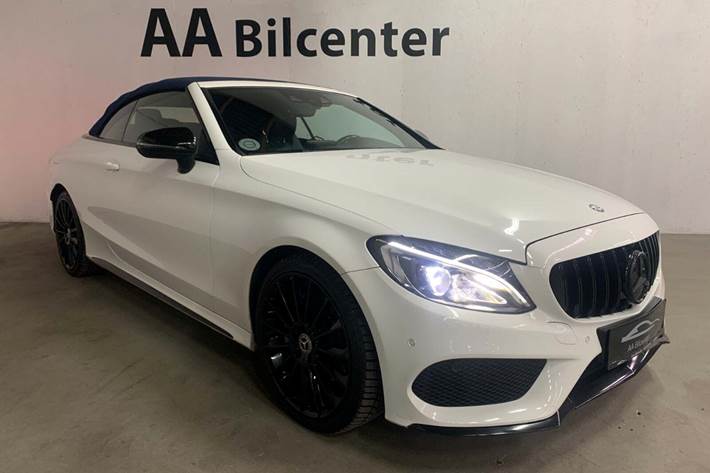 Hvid Mercedes C180 fra 2017