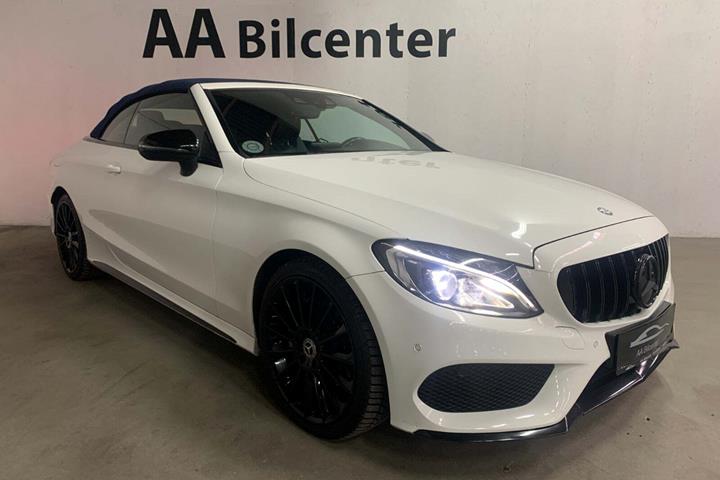 Hvid Mercedes C180 fra 2017