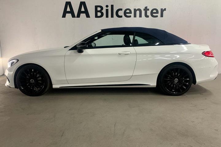 Hvid Mercedes C180 fra 2017