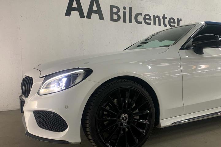 Hvid Mercedes C180 fra 2017
