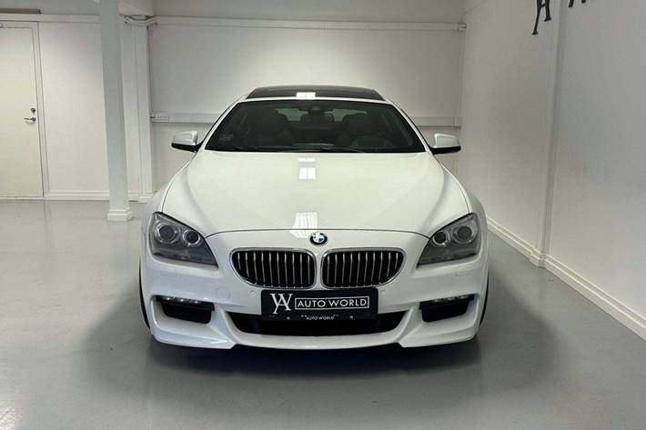Hvid BMW 640i fra 2015
