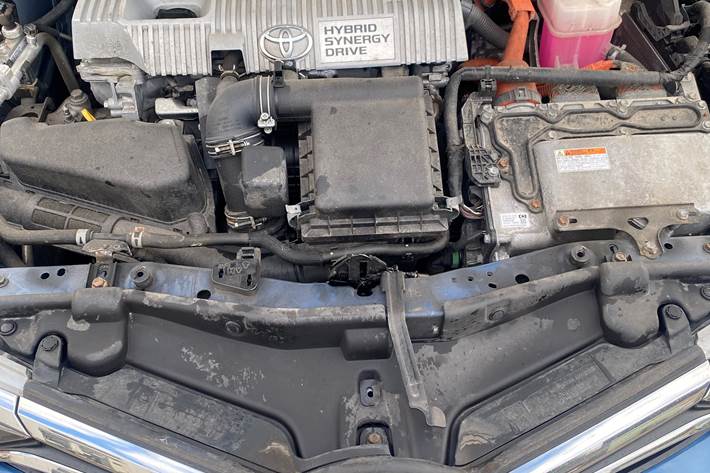 Blå Toyota Auris fra 2017