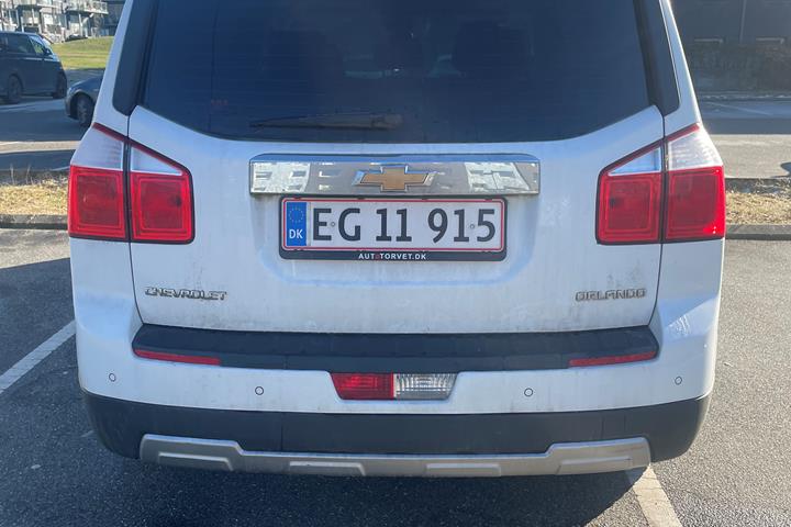 Hvid Chevrolet Orlando fra 2012