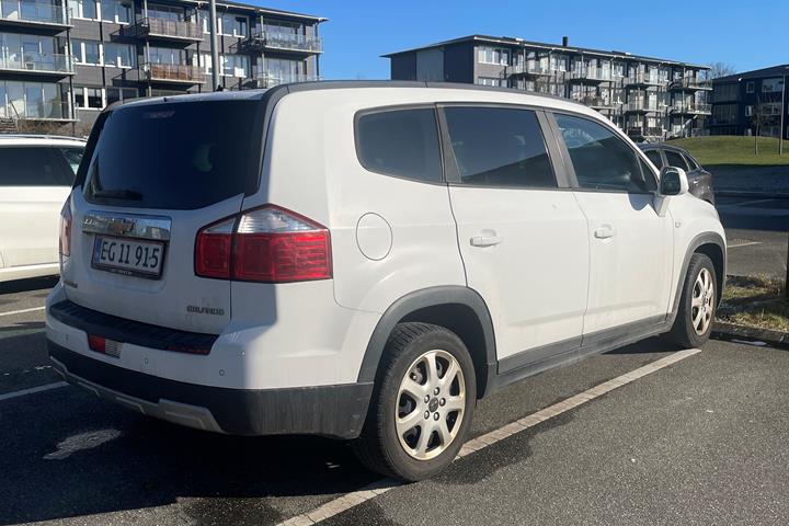 Hvid Chevrolet Orlando fra 2012