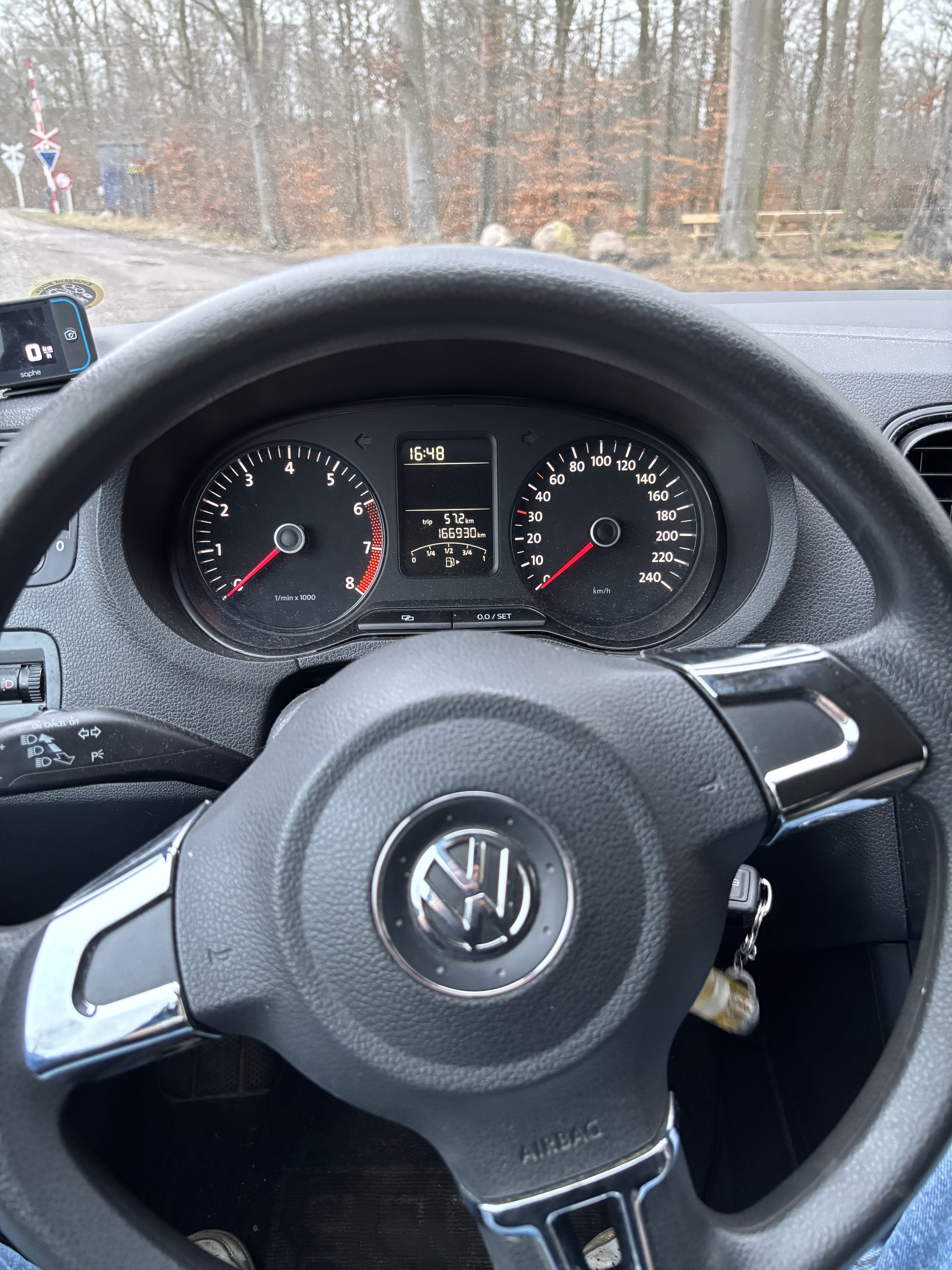 Sort VW Polo fra 2010