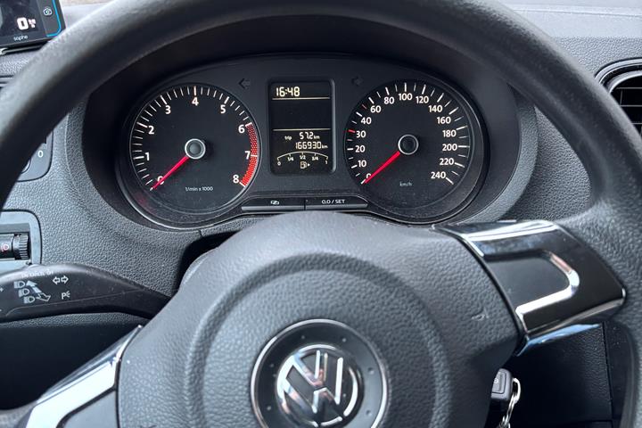 Sort VW Polo fra 2010