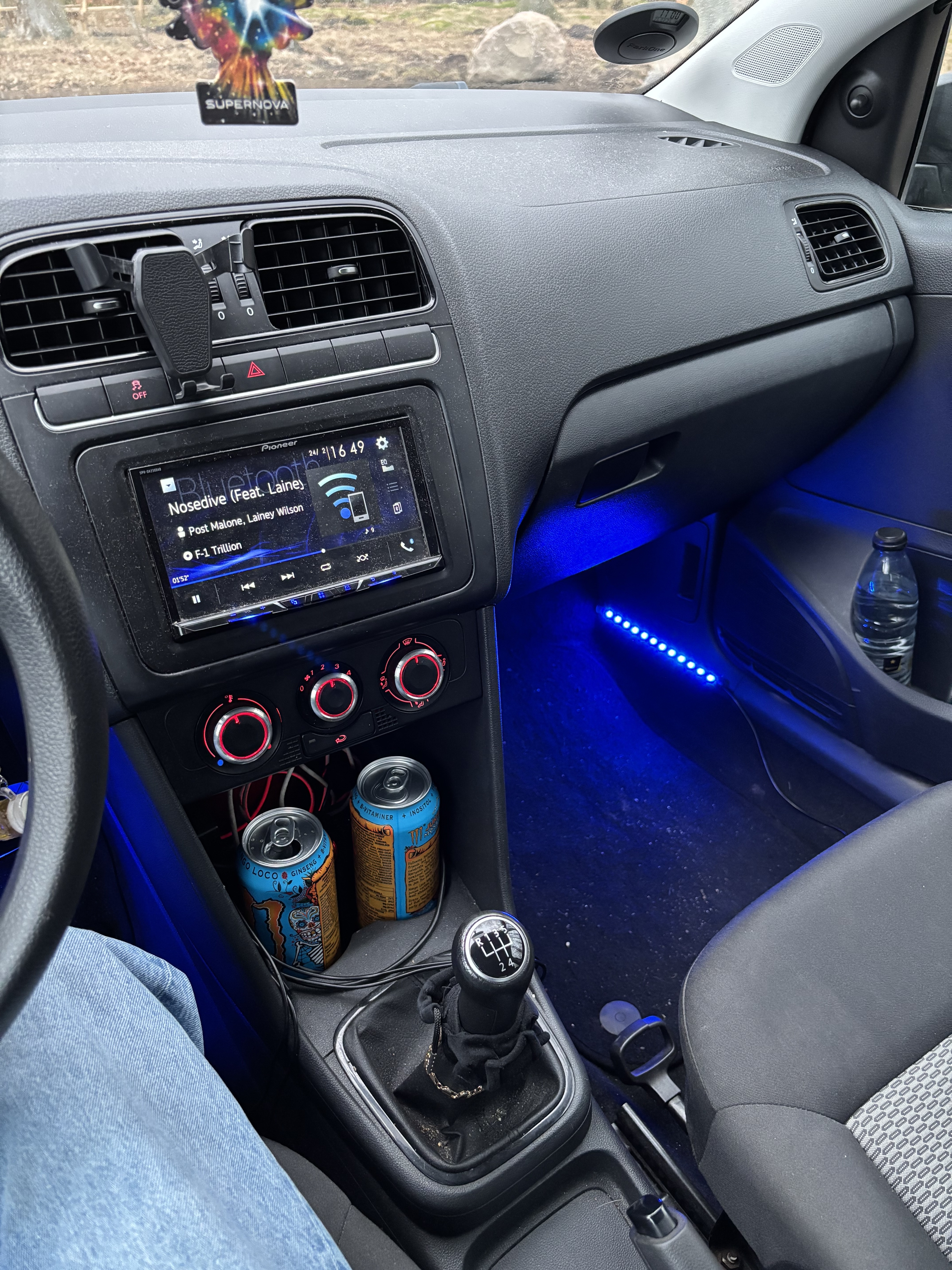 Sort VW Polo fra 2010