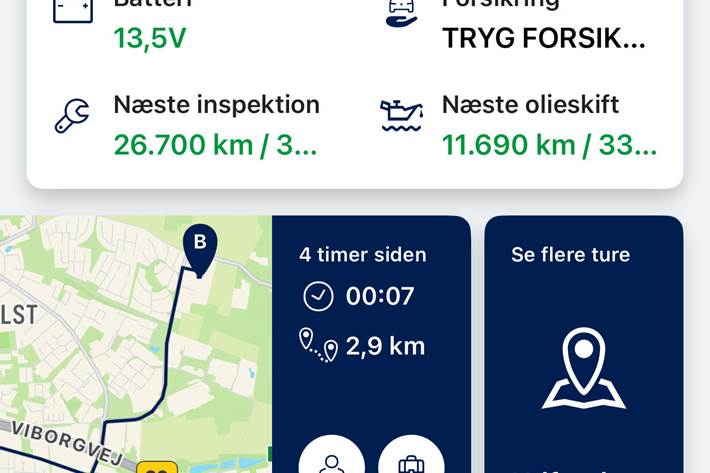 Brun VW Golf fra 2017