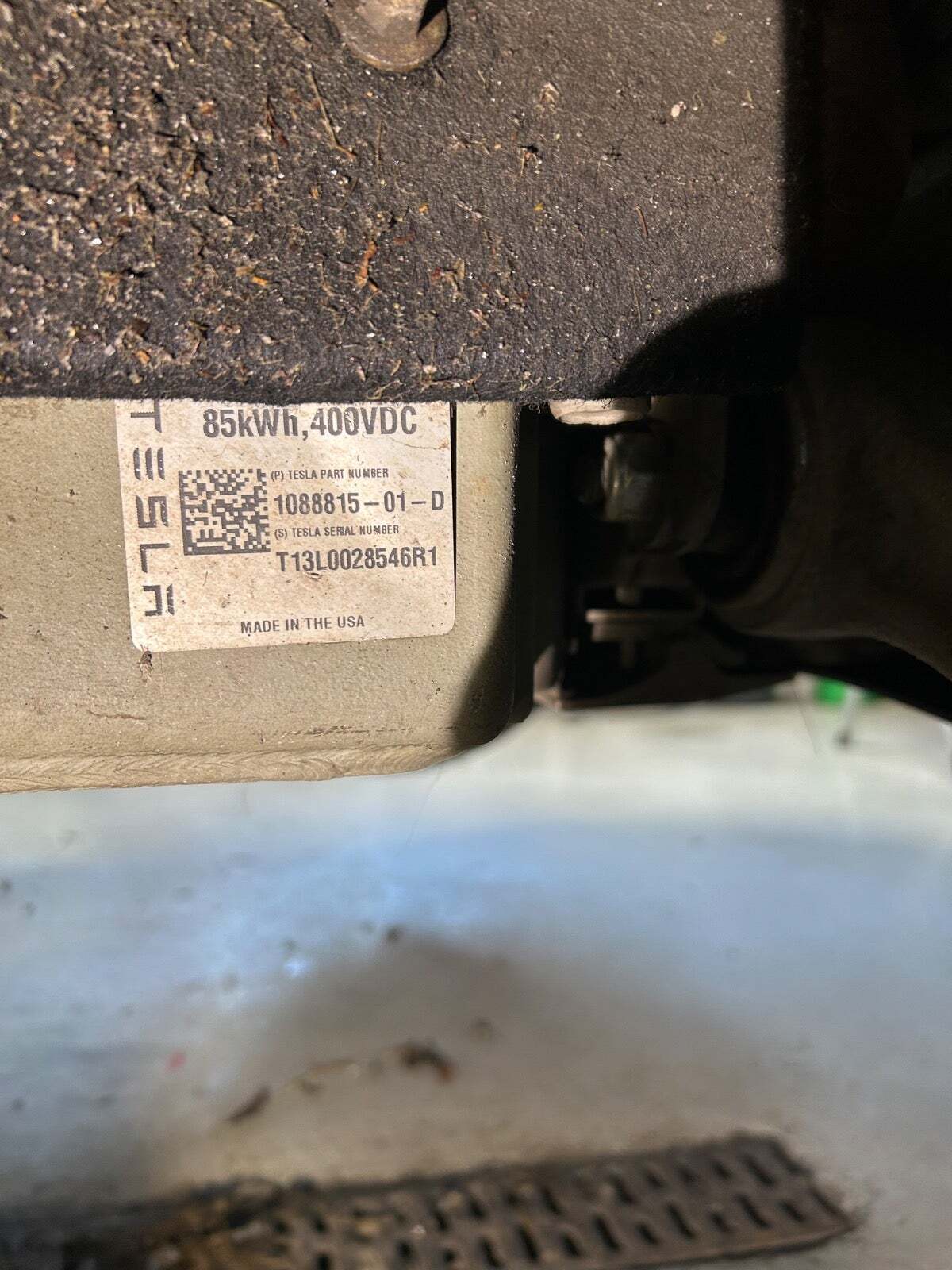 Rød Tesla Model S fra 2015