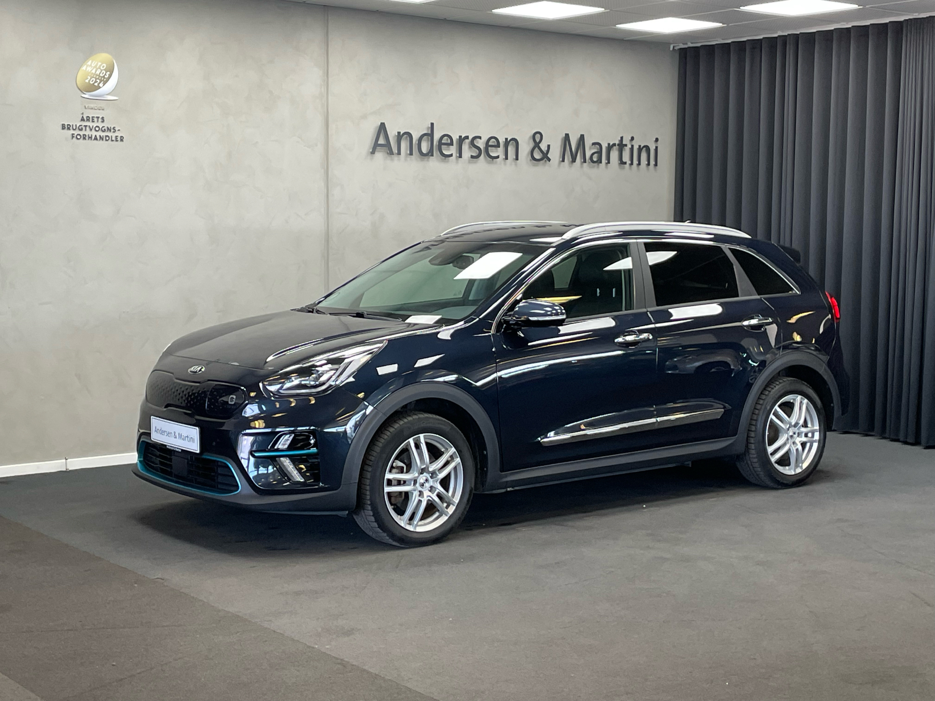 Blå Kia e-Niro fra 2021