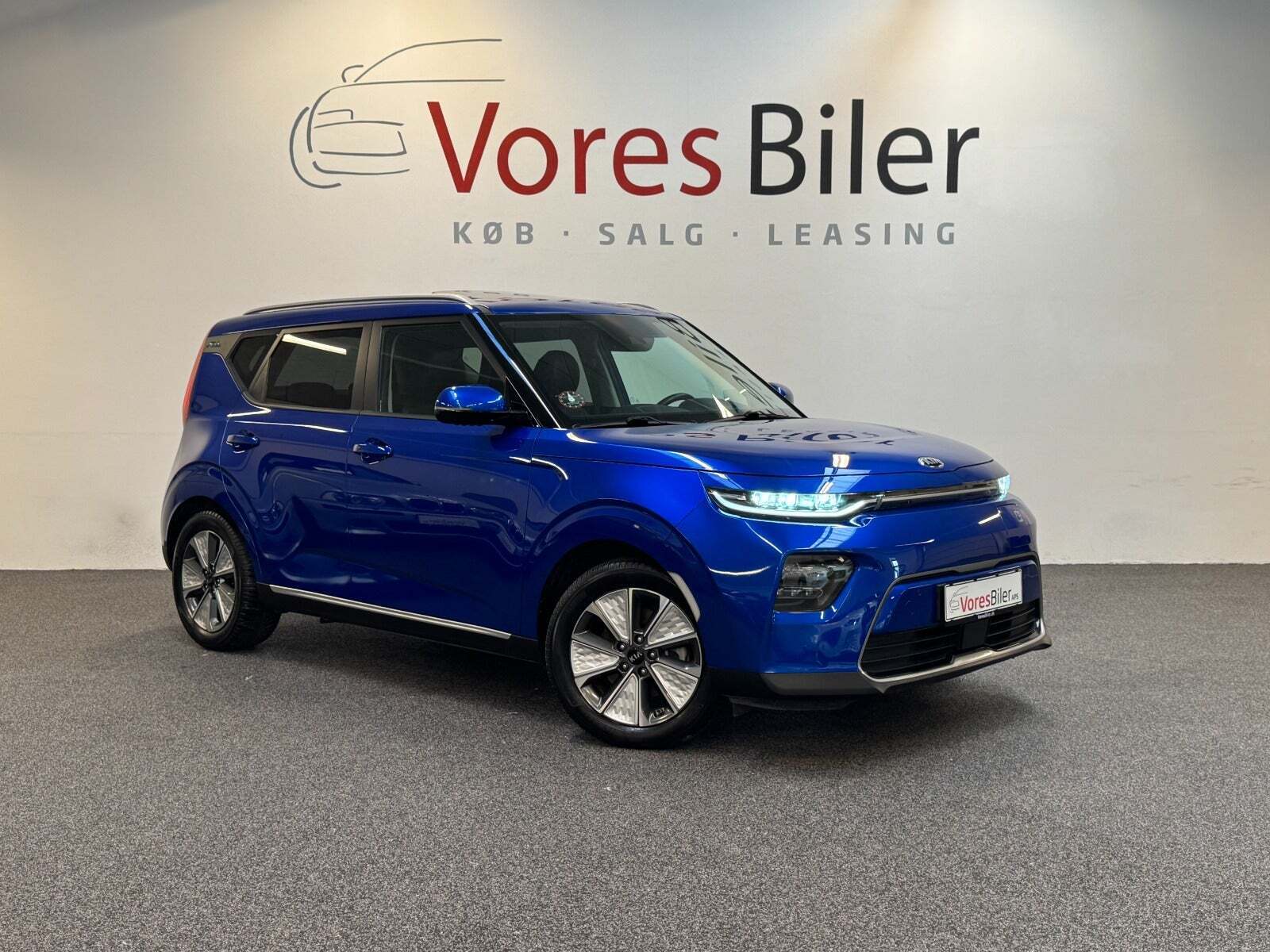 Blå Kia e-Soul fra 2020
