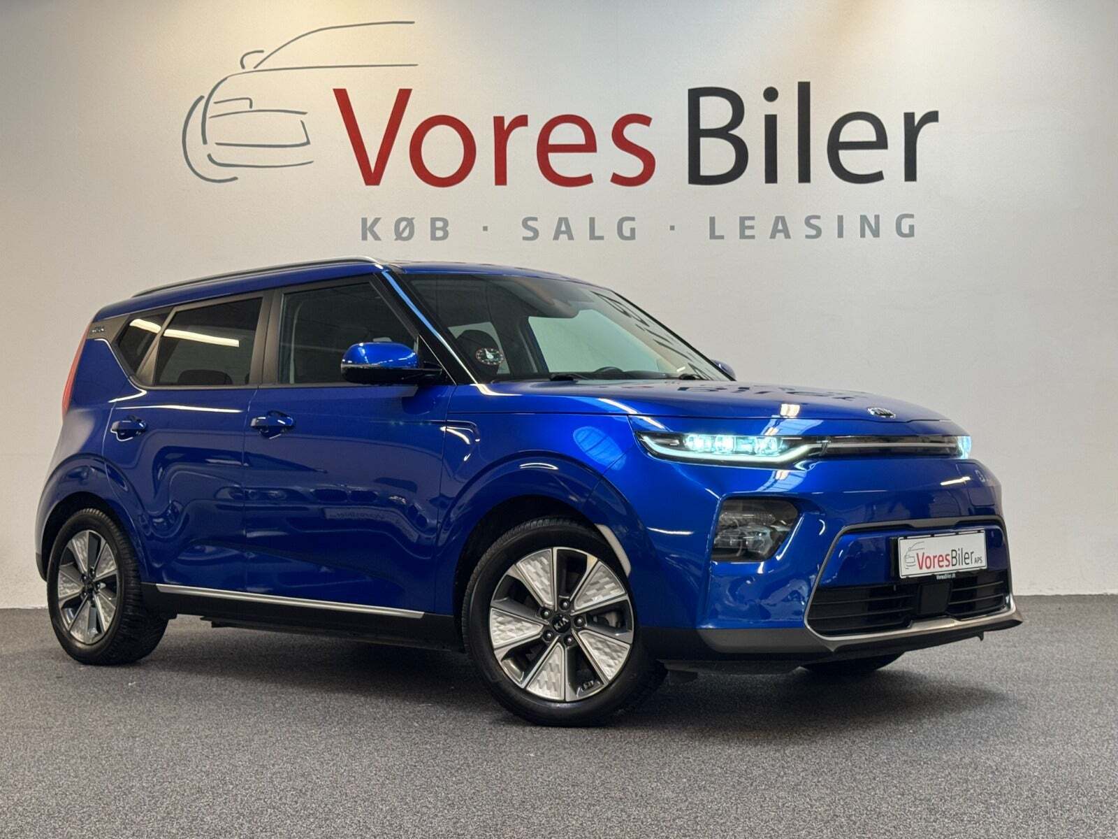 Blå Kia e-Soul fra 2020
