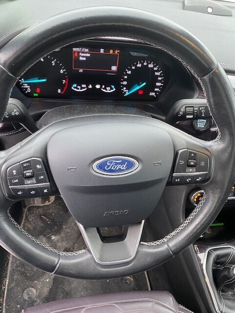 Rød Ford Fiesta fra 2017