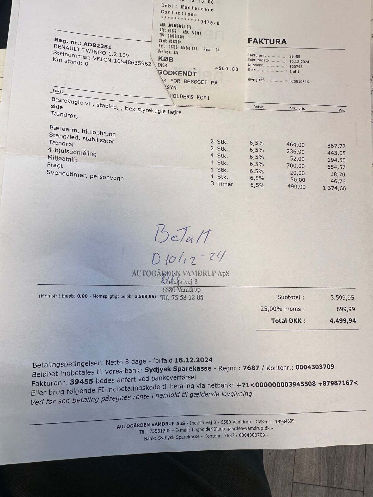 Grøn Renault Twingo fra 2013